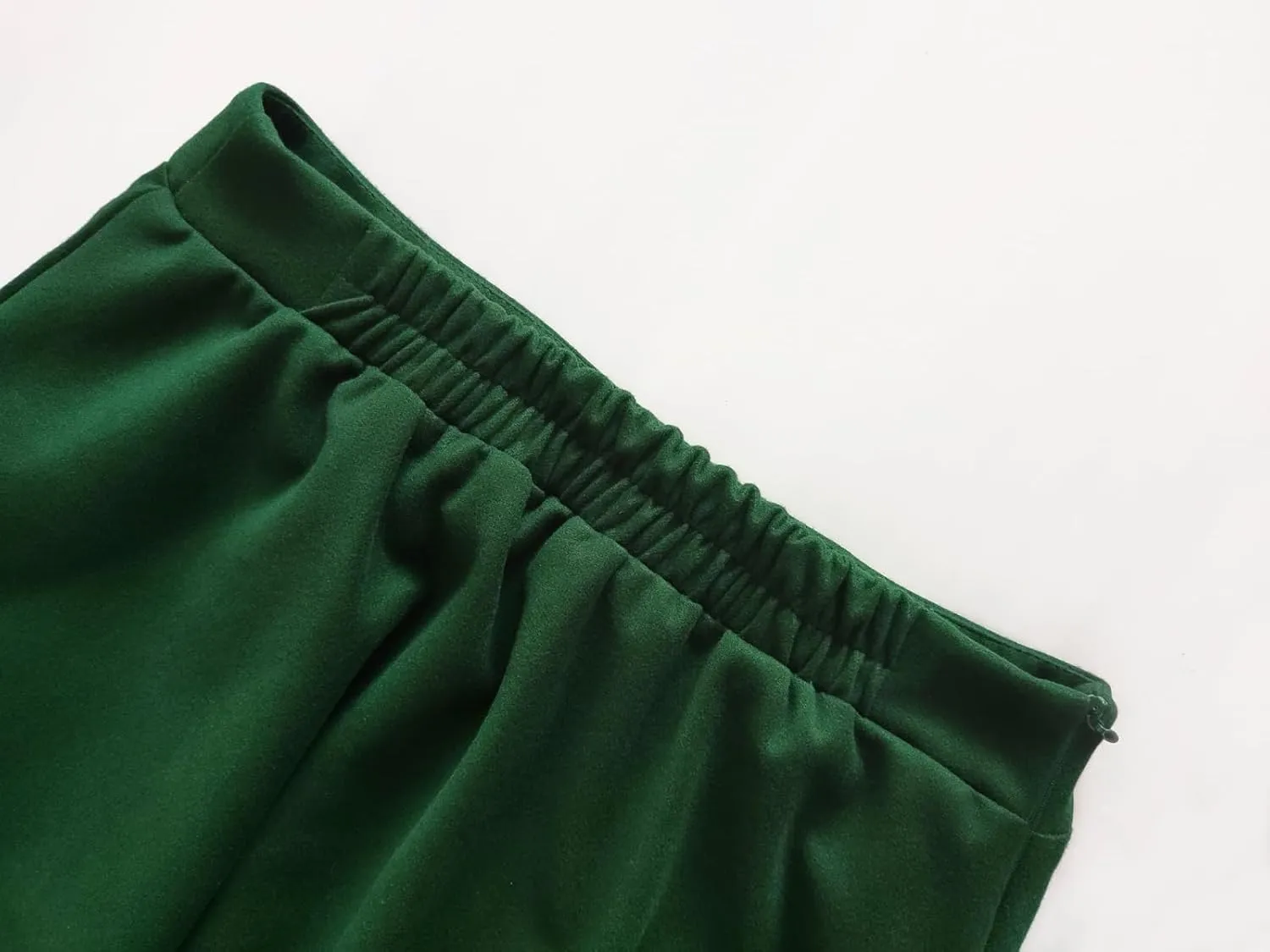 Women's High Elastic Waist Maxi Wool Skirt A-line Plaid Winter Warm Flare Long Skirt