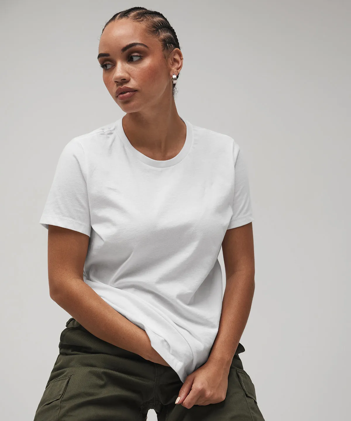 Womens relaxed Jersey short sleeve tee | Pink