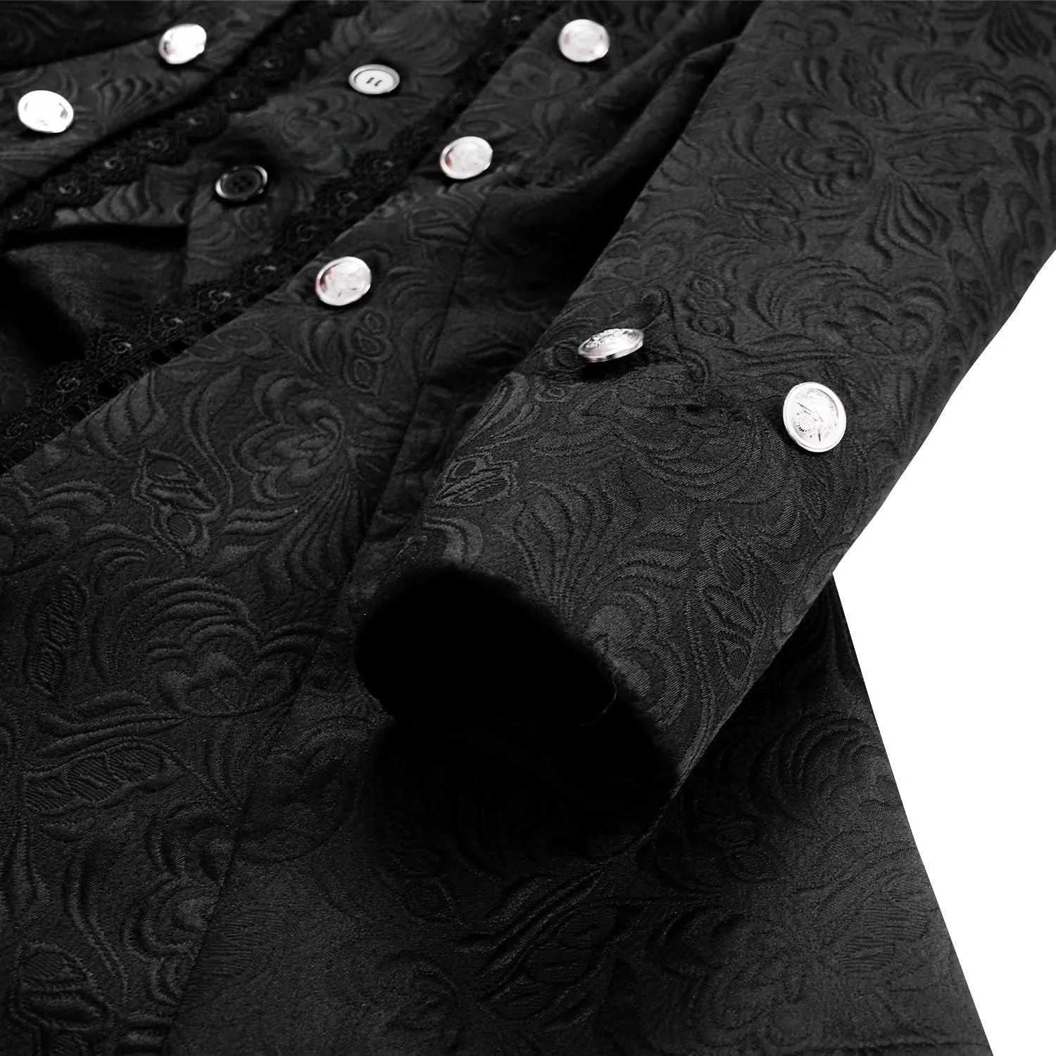 Women's Steampunk Thin Jacket Gothic Victorian Mid-century Vintage Lace-trimmed jacket