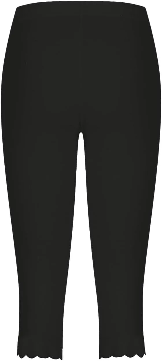Womens Summer Casual Capri Pants Elastic High Waist Cropped Trousers Slim Fit Straight Leg Joggers Workout Yoga