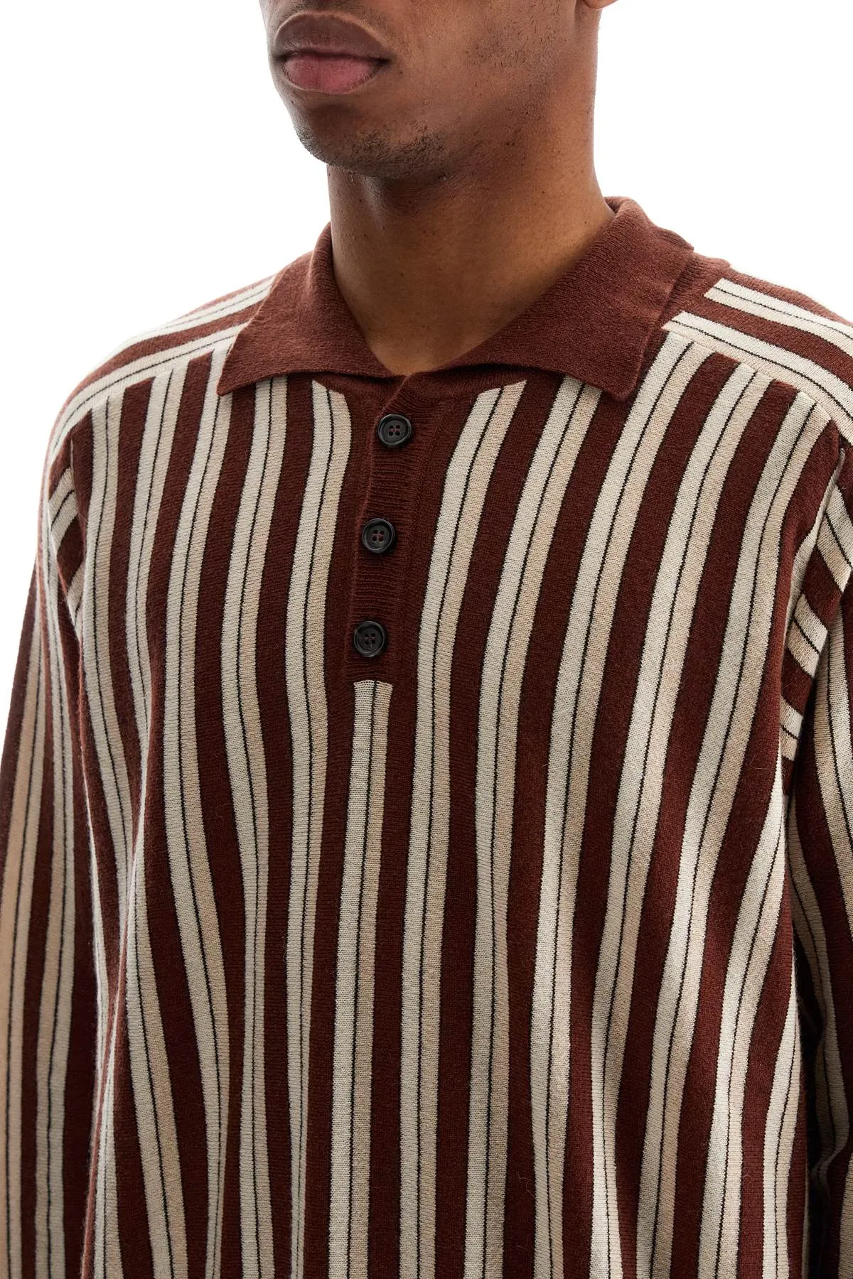 wool and cashmere blend pul MRF24KT006 BROWN MULTI