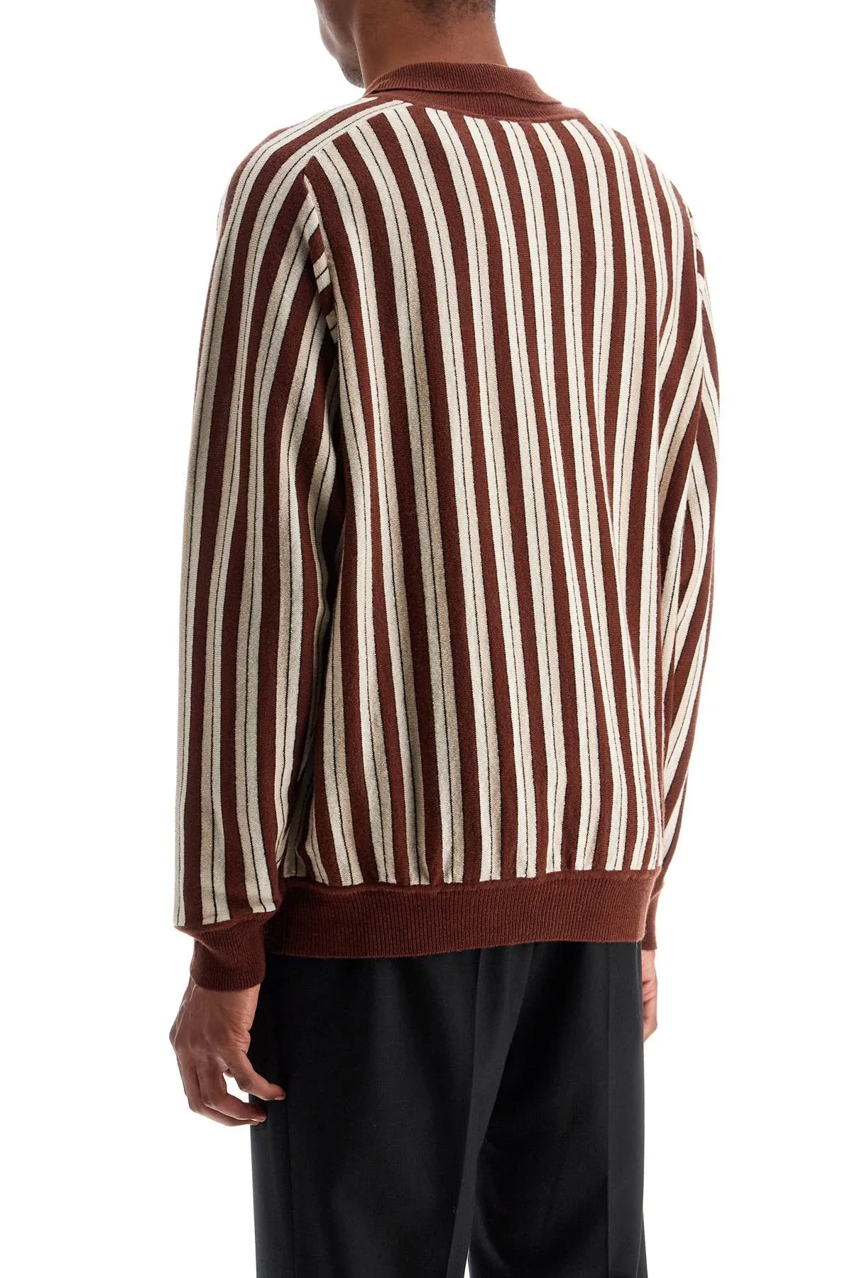 wool and cashmere blend pul MRF24KT006 BROWN MULTI
