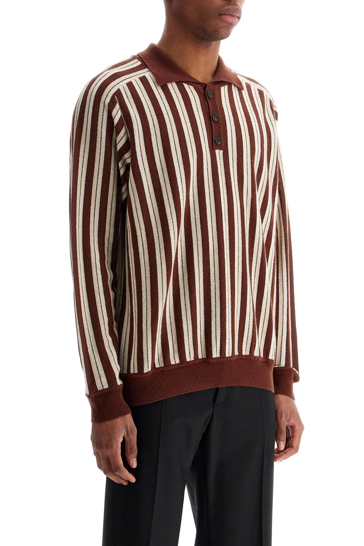 wool and cashmere blend pul MRF24KT006 BROWN MULTI