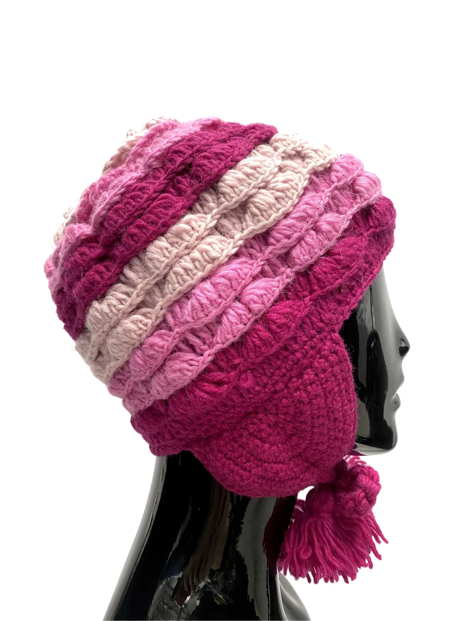Wool Crochet winter hat