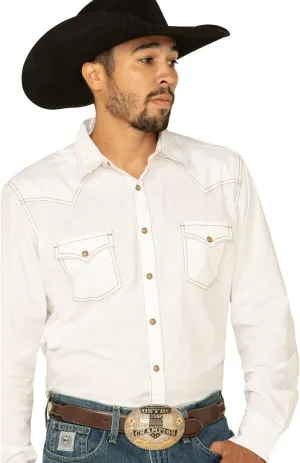 Wrangler Men's Retro Two Pocket Long Sleeve Snap Shirt