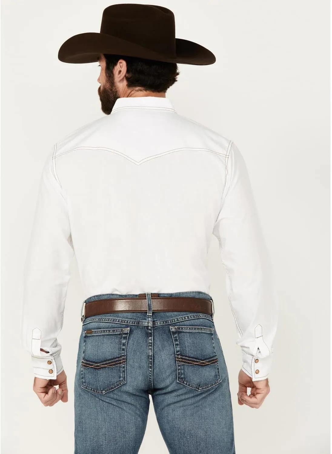 Wrangler Men's Retro Two Pocket Long Sleeve Snap Shirt