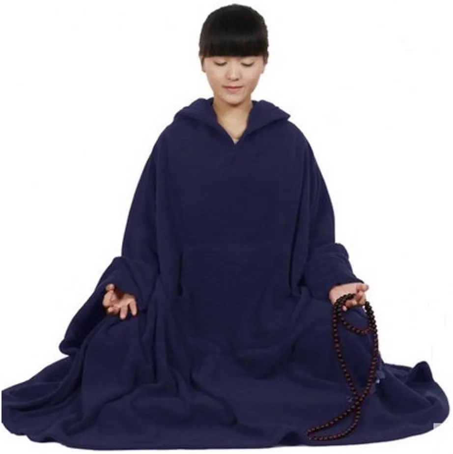 ZanYing Meditation Buddhist Hooded Cloak Outfit Oversize Coat
