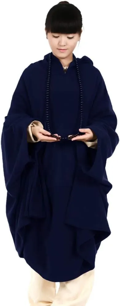 ZanYing Meditation Buddhist Hooded Cloak Outfit Oversize Coat