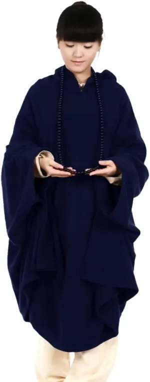ZanYing Meditation Buddhist Hooded Cloak Outfit Oversize Coat