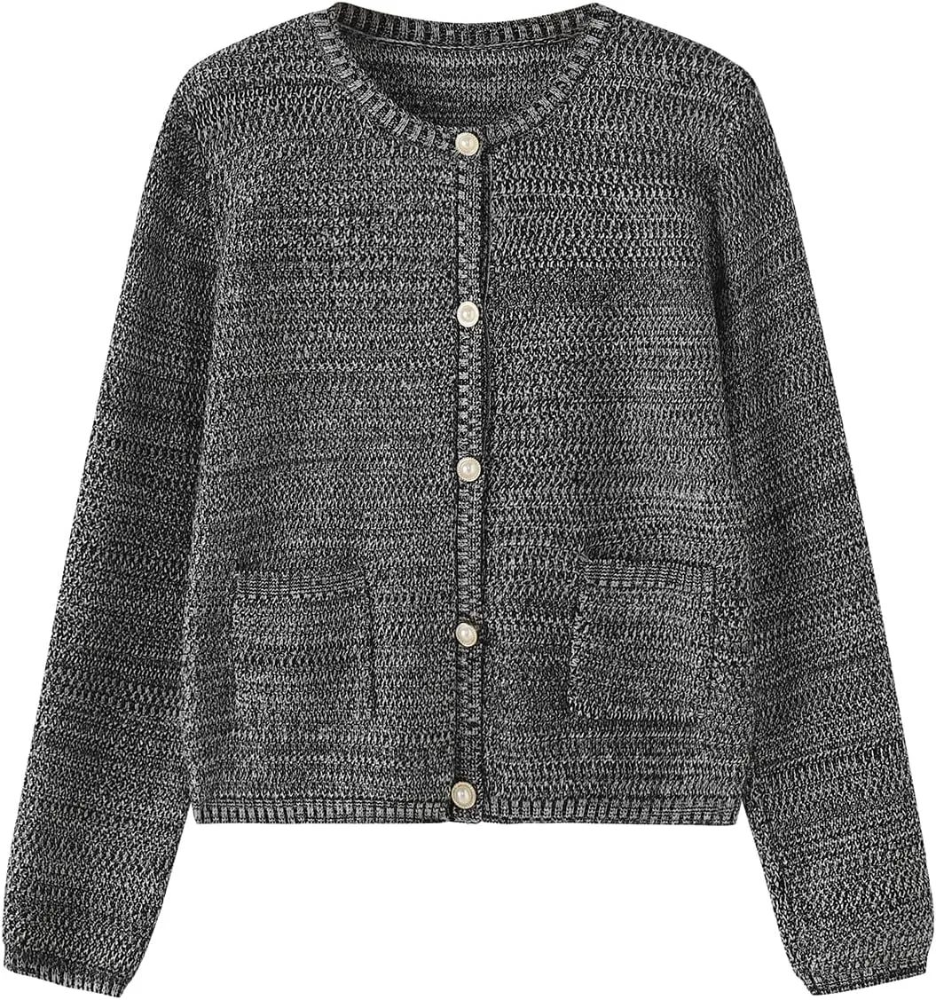 ZANZEA Knit Cardigan Sweater Casual Long Sleeve Open Front Button Down Pockets Lady Jackets 2024 Fall Fashion Outwear