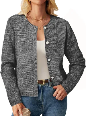 ZANZEA Knit Cardigan Sweater Casual Long Sleeve Open Front Button Down Pockets Lady Jackets 2024 Fall Fashion Outwear