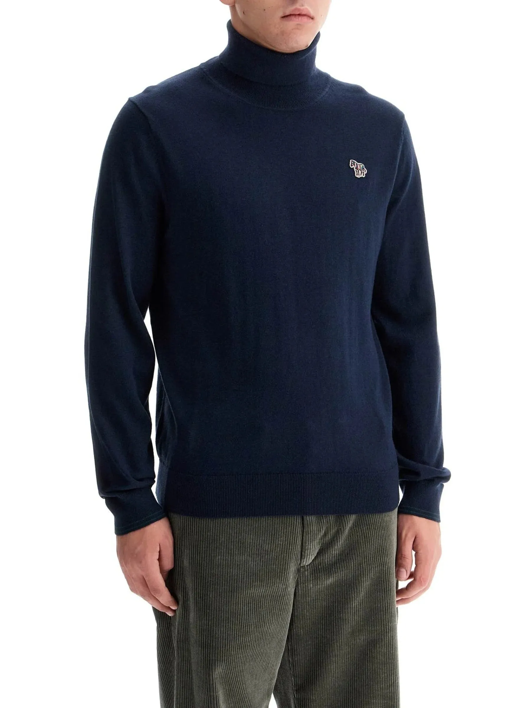 Zebra Patch Dolcevita Sweater