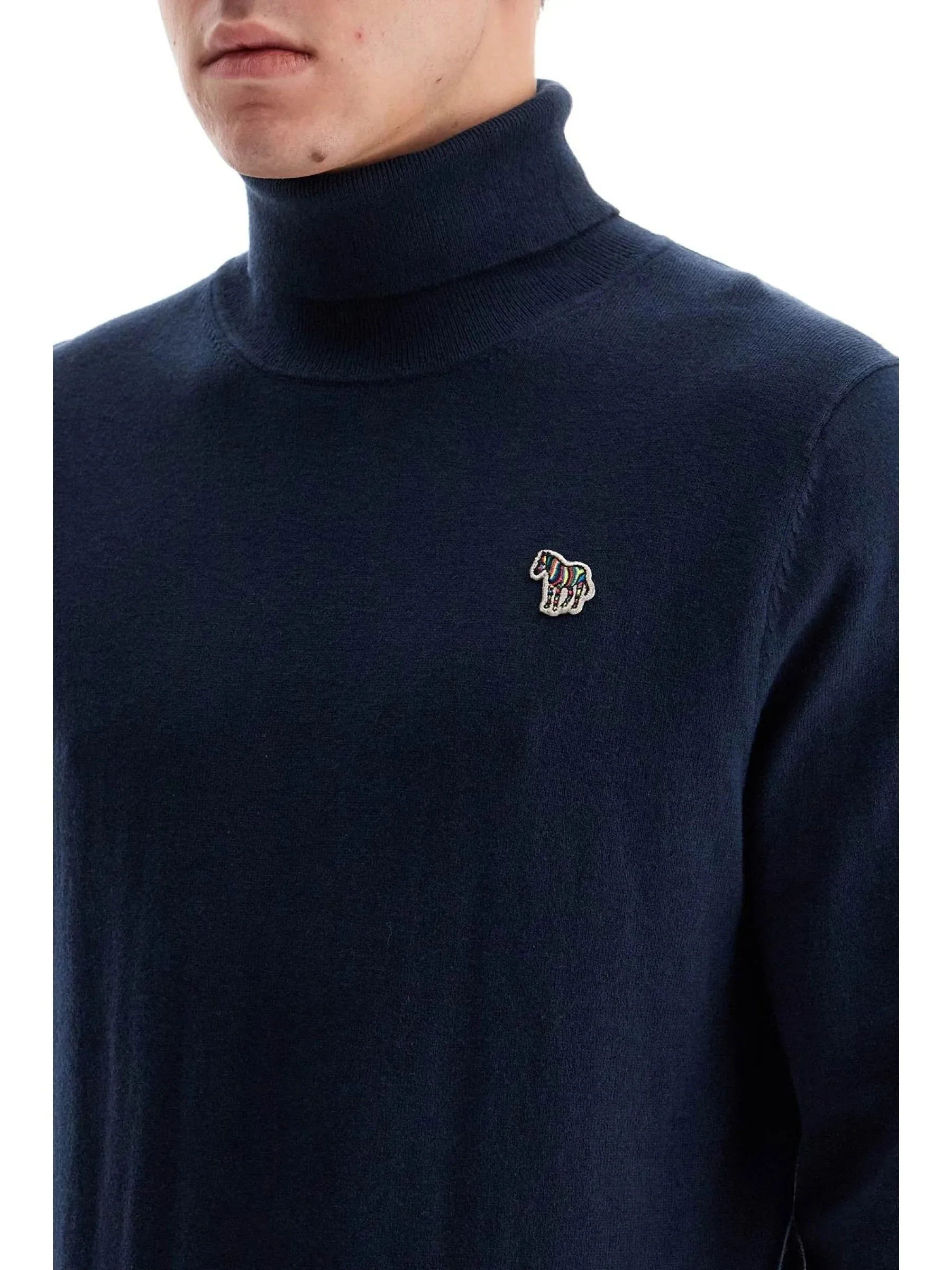 Zebra Patch Dolcevita Sweater
