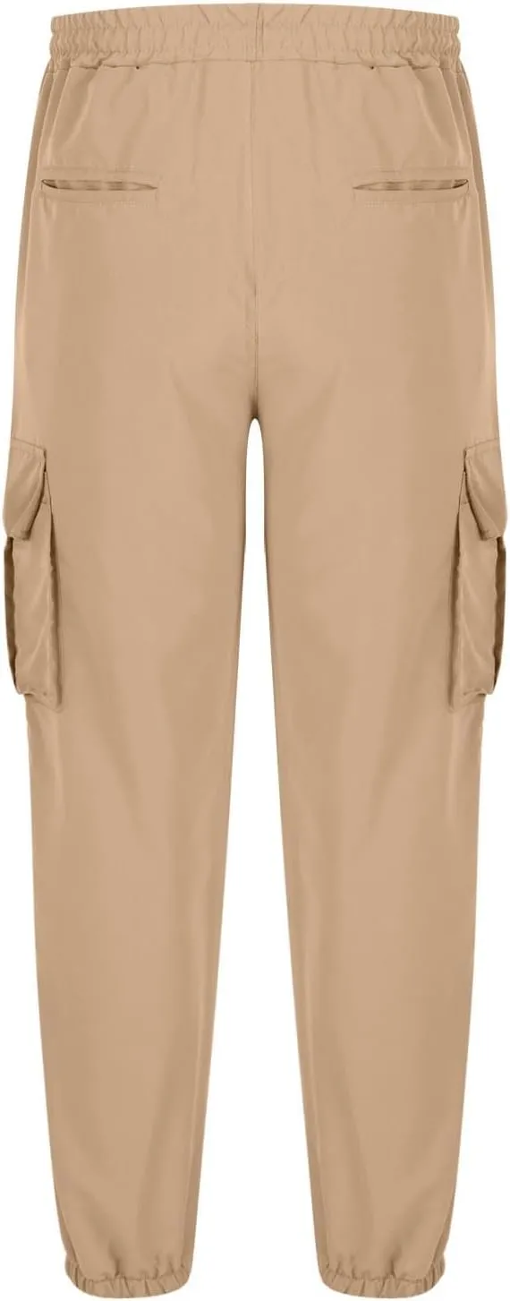 Zeiyignr Men's Cargo Jogger Pants Stretch Sweatpants Slim Fit Outdoor Hiking Pants with Multi Pockets Casual Work Trousers